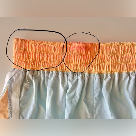 Free People FP Movement Finisher Moonlight Neon Shorts in Blue & Orange sz Med - Picture 11 of 16